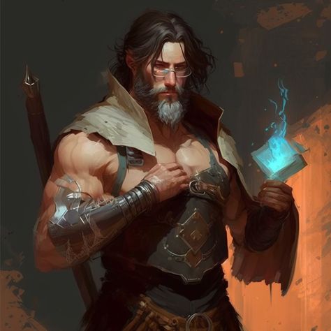 Old Wizard Character Design, Buff Wizard, Old Wizard Art, Muscle Wizard, Old Man Wizard, Mage Clothes, Old Wizard, Heroic Fantasy, Male Characters