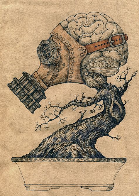 Weird Artwork, Art Sinistre, Art Bizarre, Art Et Illustration, Creepy Art, Gas Mask, Art And Illustration, Weird Art, 영감을 주는 캐릭터