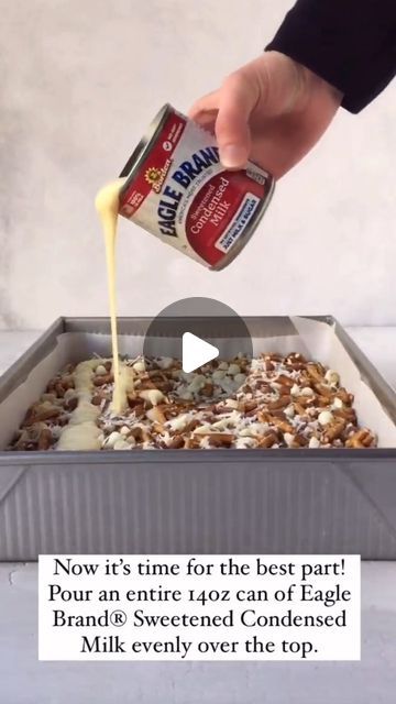 21K views · 1.7K likes | Eagle Brand® Milk - Baking & Recipes on Instagram: "Gingersnap Magic Cookie Bars🪄🍪  We love this delicious twist on our classic Magic Cookie Bars shared by our friend Chrissy at @TheHungryKitchenBlog ♥️👩‍🍳   With a crumbly, buttery, gingersnap crust, white & milk chocolate chips, crunchy pretzels, and a can of Eagle Brand® Sweetened Condensed Milk. Baking up a crowd-pleasing dessert doesn’t get any easier than this! ✨🍪🥨🍫✨   Find the full recipe on our website > www.EagleBrand.com and use the search bar for “Gingersnap Magic Cookie Bars”   https://www.eaglebrand.com/recipe-detail/gingersnapmagiccookiebars" Eagle Condensed Milk Recipes, Eaglebrand Milk Recipes, Magic Bars Recipe Eagle Brand, Magic Cookie Bars Eagle Brand, Magic Bars Eagle Brand, Eagle Brand Recipes Condensed Milk, Eagle Brand Magic Cookie Bars, Eagle Brand Recipes, Magic Bars Recipe