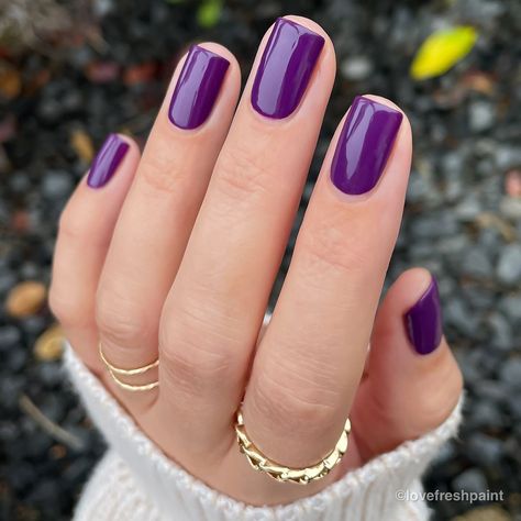 Crystal - Manicure Inspiration on Instagram: “Is purple a love it, or a leave it, color for you? On my nails: Violet Visionary, @opi . . . . . . . . . . . #fallnails #winternails…” Jewel Tone Manicure, Lilac Nails Ideas, Nail Purple Design, Shades Of Purple Nails, Purple Chrome Nails Design, Purple Dip Nails, Purple Nail Colors, Shining Nails, Nails Violet