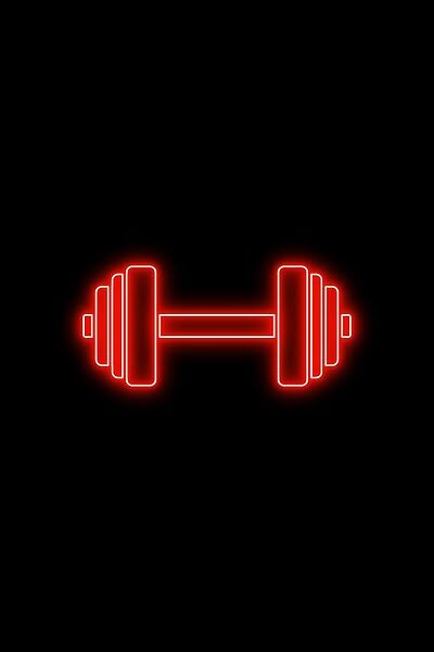 A simple icon of a barbell to show your determination in building those gains on your next workout. Now with some excellent retro 80s synthwave vibes. This design glows in a red color. Dark Red Gym Aesthetic, Gym Background Wallpapers, Red Fitness Aesthetic, Red Gym Aesthetic, Gym Pfp, Gym Icons, Gym Logo Design, Logos Gym, Gym App