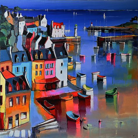 Les nouvelles toiles – Eric Le Pape Knife Painting, Abstract Landscape Painting, Abstract Landscape, Landscape Paintings, Color Palette, Art Painting, Art Design, Abstract Artwork, Color