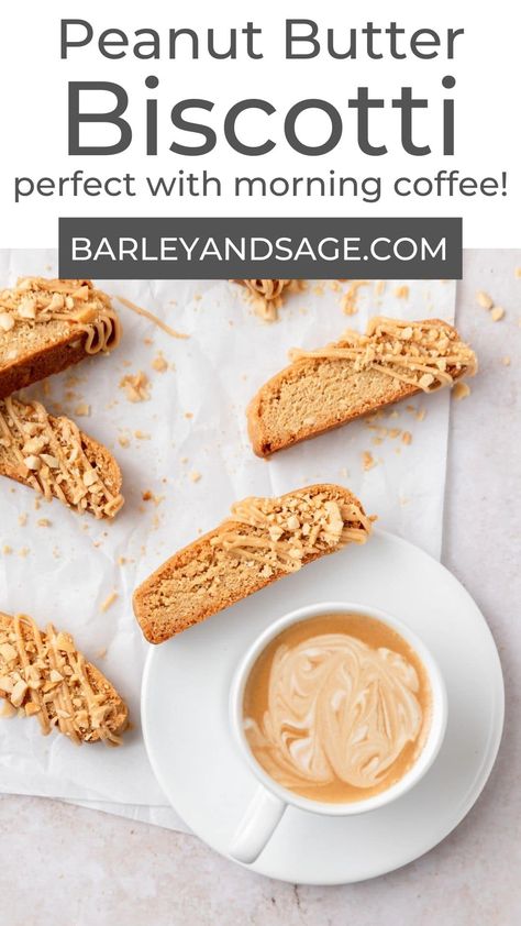 These peanut butter biscotti are drizzled with peanut butter frosting and crushed peanuts! They're super easy to make and the perfect excuse for eating cookies for breakfast! Pair with your favorite coffee drink for an simple brunch treat! Peanut Butter Biscotti, Simple Brunch, Cookies For Breakfast, Pistachio Biscotti, Italian Cookie Recipes, Biscotti Cookies, Favorite Cookie Recipe, Eat Cookies, Lost 100 Pounds