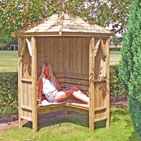 Corner Arbour, Garden Arbour Seat, Garden Arbour, Arbour Seat, Corner Pergola, Pergola Swing, Wooden Gazebo, Corner Garden, Garden Arbor