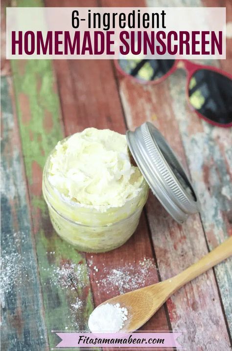 Diy Sunblock, Natural Sunscreen Recipe, Sunscreen Recipe, Homemade Essential Oils, Homemade Oil, Natural Parenting, Natural Sunscreen, Homemade Recipe, Zinc Oxide