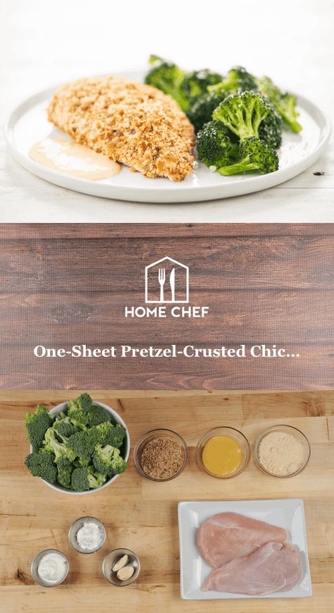 Pretzel crusted chicken breast Homechef Recipes, Pretzel Crusted Chicken, Crusted Chicken Breast, Lighter Fluid, Crispy Onions, Crusted Chicken, Barbecue Chicken, Mashed Cauliflower, Lime Chicken