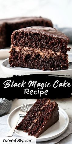 Dig in the rich, velvety goodness of Black Magic Cake, a chocolate lover’s dream come true. With its deep, dark flavor and moist texture, this cake is a must-try for dessert enthusiasts. Click here for more delectable recipes that will delight your taste buds and keep you coming back for seconds. Magic Cake Recipe, Magic Chocolate Cake, Magic Cake Recipes, Black Magic Cake, Magic Chocolate, Chocolate Cake From Scratch, Chocolate Cream Cheese Frosting, Cake From Scratch, Cake Recipes Easy Homemade