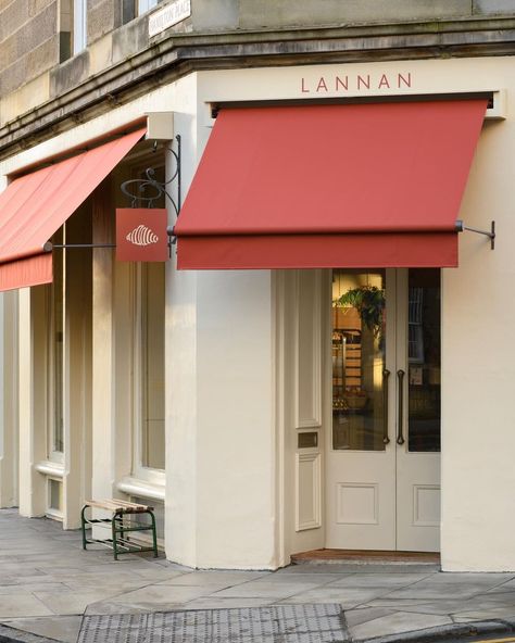 French Bistro Exterior Store Fronts, Iris Daily, Interior Design Bakery, Bakery Facade, Cafe Awning, House With Natural Light, Stockbridge Edinburgh, Bakery Store, The Usual Suspects