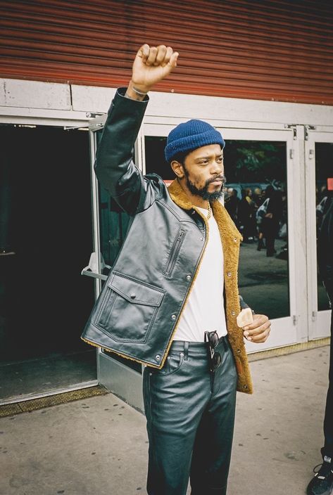 Lakeith Stanfield, Brent Faiyaz, Black Man, A Man, Leather, Blue, Black