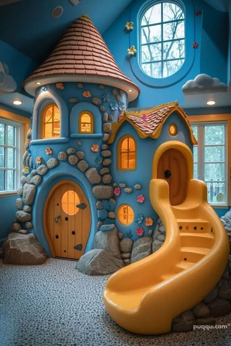 Kids Playroom Ideas, Boy Bedrooms, Awesome Boy, Colorful Room, Backyard Playhouse, Cozy Reading Corners, Traditional Toys, Fantasy Decor, Kids Bed