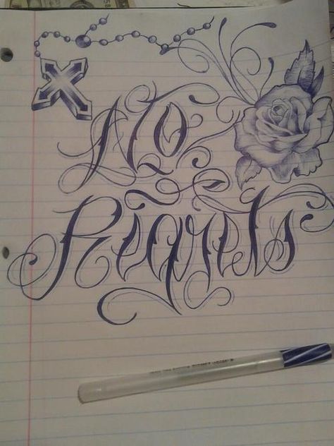 Prison Art Drawings Sketches, Old School Love Letters Drawings, Tattoo Lettering Design, Chicano Lettering, Prison Art, Spiderman Art Sketch, Chicano Art Tattoos, Graffiti Lettering Fonts, Chicano Drawings