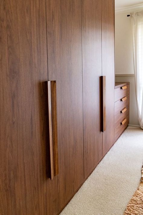 Nursery Wardrobe, Creating A Capsule Wardrobe, Wooden Wardrobe Design, Wardrobe Revamp, Wooden Closet, Dream Closet Design, Latest Living Room Designs, Sliding Wardrobe Doors, Wardrobe Interior Design