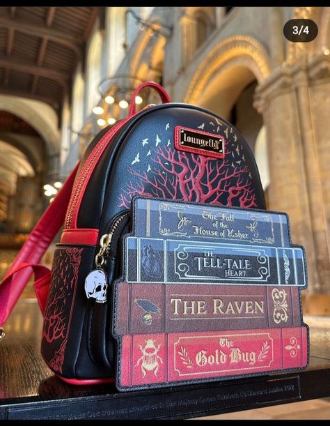 Loungefly Bag Aesthetic, Loungefly Display Ideas, Mini Backpack Outfit, Fantasy Bags, Loungefly Collection, Harry Potter Letter, Lounge Fly, Harry Potter Bag, Loungefly Purse