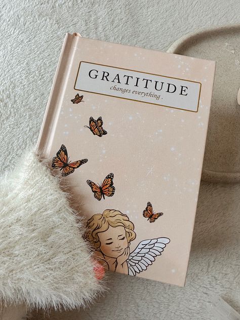 Gratitude Journal Gratitude Journal Aesthetic, Journaling Gratitude, Gratitude Changes Everything, Angel Wings Illustration, The Journey Quotes, Minds Journal Quotes, Ruled Paper, Daily Gratitude, Journal Aesthetic