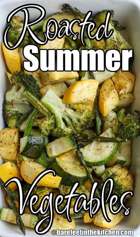 Vegetables To Roast, Roasted Zucchini And Squash, Roast Frozen Broccoli, Roasted Summer Vegetables, Roasted Summer Squash, Asparagus Recipes Oven, Grilled Squash, Roasted Veggies In Oven, Zucchini Side Dishes