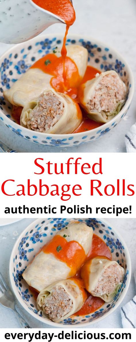 Authentic Cabbage Rolls Recipe, Polish Recipes Galumpki, Authentic Polish Cabbage Rolls Recipe, Polish Stuffed Cabbage Rolls Recipes, Authentic Polish Stuffed Cabbage Rolls, Canning Cabbage Rolls, Cabbage Rolls Without Tomato Sauce, Authentic Cabbage Rolls, Galumpkis Polish