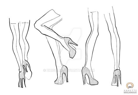 Legs Drawing, Leg Reference, Drawing Legs, Fashion Figure Drawing, Fashion Illustrations Techniques, Fashion Drawing Sketches, Clothing Sketches, Body Sketches, Drawing Examples