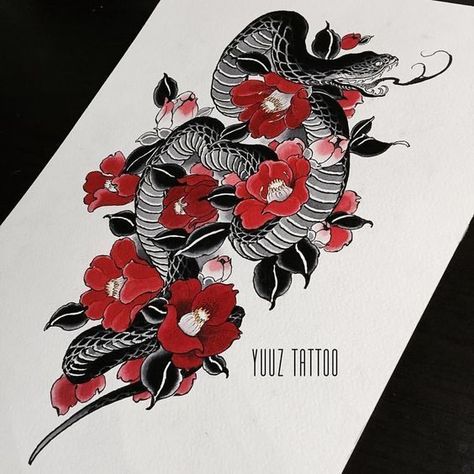 sketches tattoo design Tattoo collection. Every hour I publish the most interesting tattoos. Subscribe https://www.pinterest.com/tattoosalon1/sketches-tattoo-design/  tattoo,tattoo designs,tattoo ideas,tattoo designs unique,tattoo designs drawings,tattoos for women,small tattoos,tattoos for men,sketch tattoo #tattoo #tattoodesigns #tattooideas #tattoosforwomen #tattoosforwomensmall #tattoosfomensketch tattoo#skinartmag #supportgoodtattooing #support_good_tattooing #tattoos_alday #tattoosalday #t Japanese Sleeves, Karp Koi, Japanese Snake Tattoo, Tattoo Snake, Tier Tattoo, Japanese Tattoo Symbols, Z Tattoo, Kunst Tattoos, Snake Tattoo Design