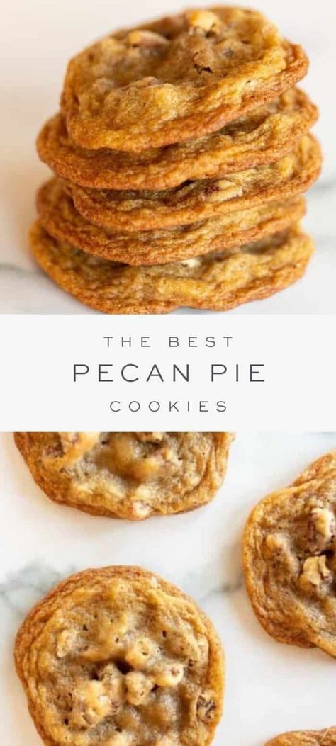 Pecan Pie Cookies Recipe, Jello Dessert, Pecan Pie Cookies, Special Cookies, Best Pecan Pie, Canning Jam, Julie Blanner, Pie Cookies, Food Motivation