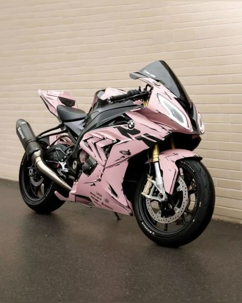 Pink Bmw, Pink Motorcycle, International Cat Day, Bmw S1000rr, A Pic, Modern Technology, Cat Day, Not Mine, The Road