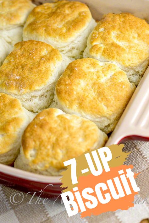 7 Up Biscuits Recipe, 7 Up Biscuits, Cookie Sheet Pan, Bisquick Recipes, Flaky Biscuits, Biscuit Bread, Biscuit Rolls, 7 Up, Baking Mix