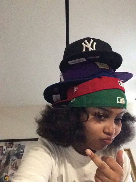 Girls Wearing Fitted Hats, Girls In Fitted Hats, Custom Fitted Hats, Fitted Caps, Fitted Hats, New Era, I Hope, New York, My Saves