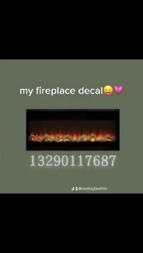 Bloxburg Custom Fireplace, Bloxburg Quotes Codes, Bloxburg Home Security Decal, Bloxburg Fireplace Decal Codes, Fireplace Decals Bloxburg, Under Construction Bloxburg Decal, Bloxburg Fireplace Ideas, Fire Decal Bloxburg, Fireplace Decal Bloxburg