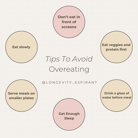 Struggling with overeating? 🍽️ It happens to all of us, but small changes can make a big difference! Start with these simple tips to help control portions and make mindful choices. 🌱✨ 🥕 Eat your veggies and protein first 💧 Drink a glass of water before meals ⏳ Eat slowly and savor each bite 💤 Get enough sleep 🍽️ Use smaller plates for portion control 📵 Avoid eating in front of screens A few habits can go a long way in supporting a balanced diet and healthy lifestyle. What tip will you try t... Eating Portions, Prevent Overeating, Improve Life, Get Enough Sleep, Eat Slowly, A Balanced Diet, Glass Of Water, Life Improvement, Small Changes