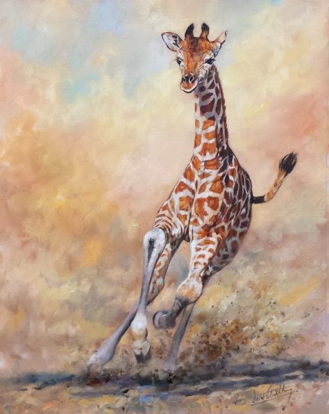 Stribbling Family Wildlife Art Giraffe Running, African People, Wildlife Artists, African Wildlife, Animals Artwork, Wildlife Art, Pet Birds, Online Wall Art, Frames For Canvas Paintings