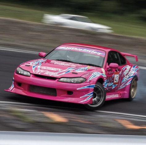 Pink silvia s15 Pink S15 Silvia, Cars Tokyo Drift, Pink Jdm Cars, Pink Drift Car, Japan Drift Cars, Car Tokyo Drift, Pink Sports Cars, Carros Drift, Tokyo Cars