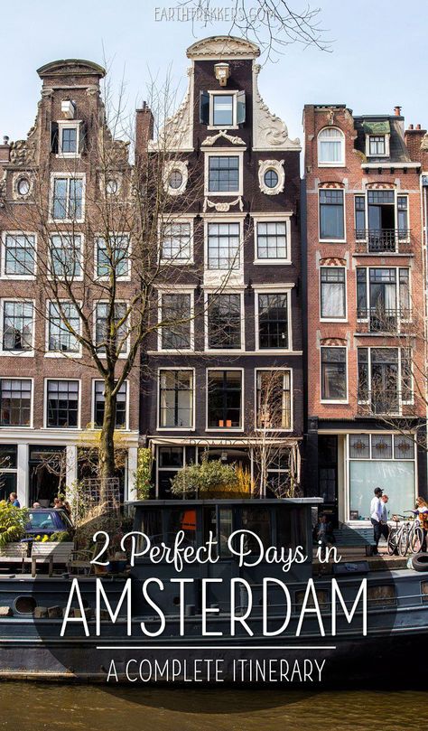 2 Days In Amsterdam, Amsterdam Vacation, Amsterdam Itinerary, Anne Frank House, Things To, Visit Amsterdam, Van Gogh Museum, Netherlands Travel, Amsterdam Travel