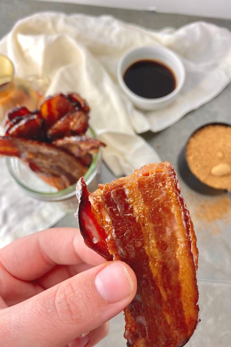 Aip Appetizers, Maple Candied Bacon, Aip Paleo Breakfast, Aip Protocol, Paleo Candy, Candied Bacon Recipe, Aip Recipe, Aip Breakfast, Autoimmune Recipes