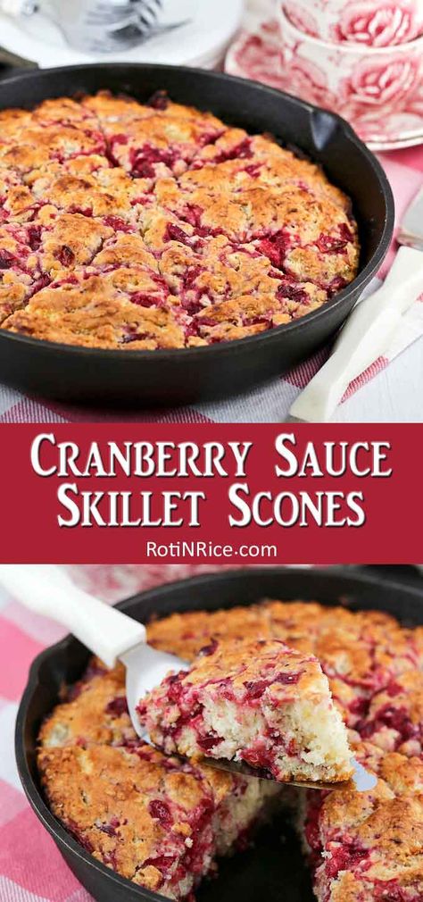 Skillet Scones, Leftover Cranberry Sauce Recipe, Cranberry Sauce Muffins, Jellied Cranberry Sauce, Canned Cranberry Sauce, Cranberry Scones, Leftover Cranberry Sauce, Cranberry Relish, Cranberry Sauce Recipe