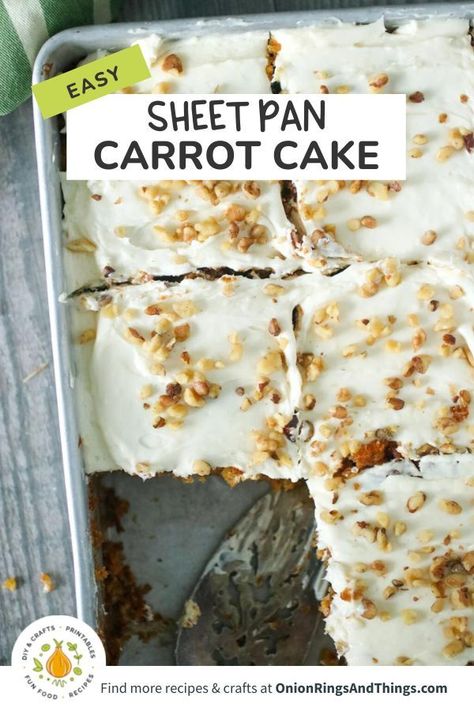 sheet pan carrot cake