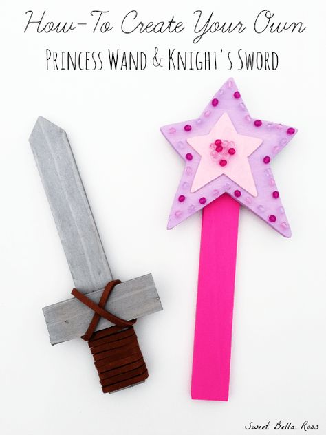 How to create your own princess wand, knight's sword, pirate treasure map and pixie dust. Tutorial and free printable! Knight Birthday Party, Princess Crafts, Knight Party, Pirate Treasure Maps, Princess Wands, Prince Party, Crafts Preschool, Princess Tea Party, Party Crafts