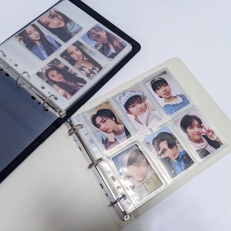 Trading Card Display, Photocard Binder, Trading Card Binder, Kpop Store, A5 Binder, Pocket Pages, Kpop Photocards, Kpop Collection, Kpop Shop