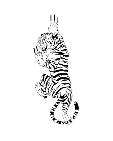 Waiting Tattoo, Half Chest Tattoo, Snack Tattoo, Ankle Tattoo Cover Up, Jumping Tiger, Godzilla Tattoo, Tattoo 2022, Tiger Tattoo Design, Jeet Kune Do