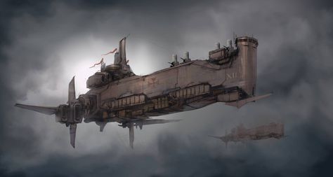 Concept ships by Prog Wang Steampunk Ship, Airship Art, Flying Ship, Steampunk Vehicle, Steampunk Airship, Sci Fi Ships, Arte Robot, Spaceship Concept, Spaceship Art