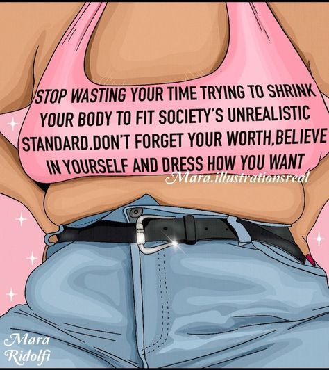 Plus Size Quotes, Positivity Art, Feeling Bloated, Body Positive Quotes, Body Positivity Art, Body Acceptance, Positive Body Image, Body Confidence, Womens Style