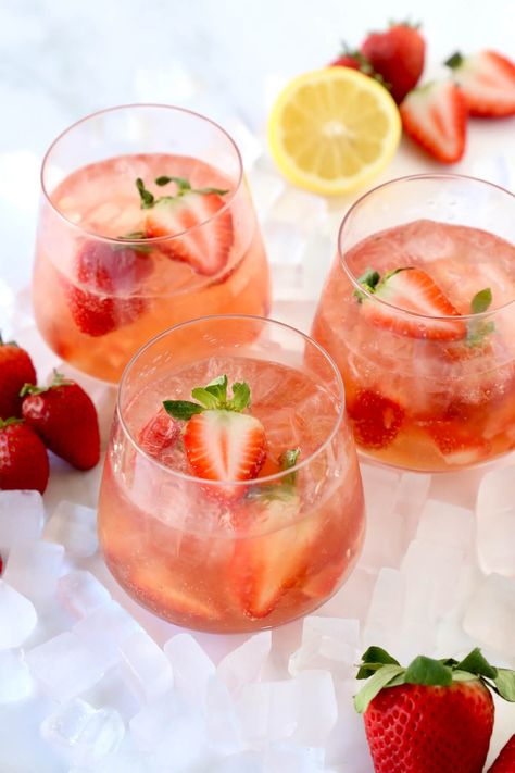 Strawberry Tequila Spritz