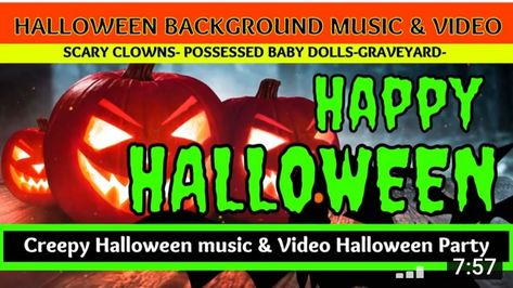 Scary Halloween Music, Scary Music, Creepy Halloween Party, Background Halloween, Halloween Songs, Party Video, Halloween Music, Halloween Movie, Scary Clowns