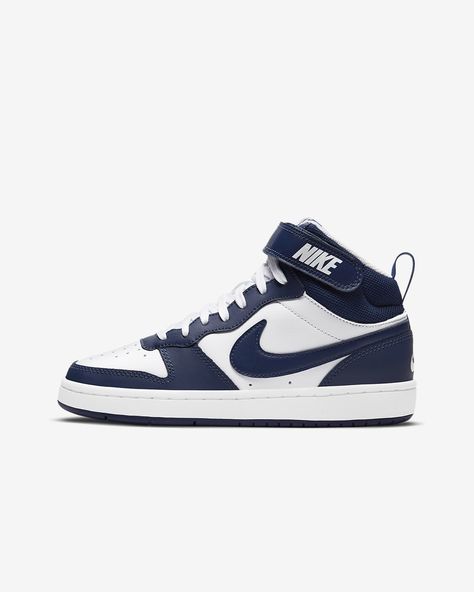 Nike For Boys, Boys Nike Shoes, Nike Court Borough Mid Outfit, Kids Jordans Shoes Boys, Boy Nike Shoes, Nike Shoes Boys Size 6, Nike Boys Shoes, Kids Nike Shoes, Little Boy Nike Ahoes