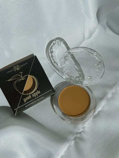 KVD Beauty Good Apple Foundation Balm Review | POPSUGAR Beauty Kvd Foundation, Good Apple Foundation, Apple Foundation, Dark Freckles, Foundation Balm, Kvd Beauty, Viral On Tiktok, Cream Foundation, Full Coverage Foundation