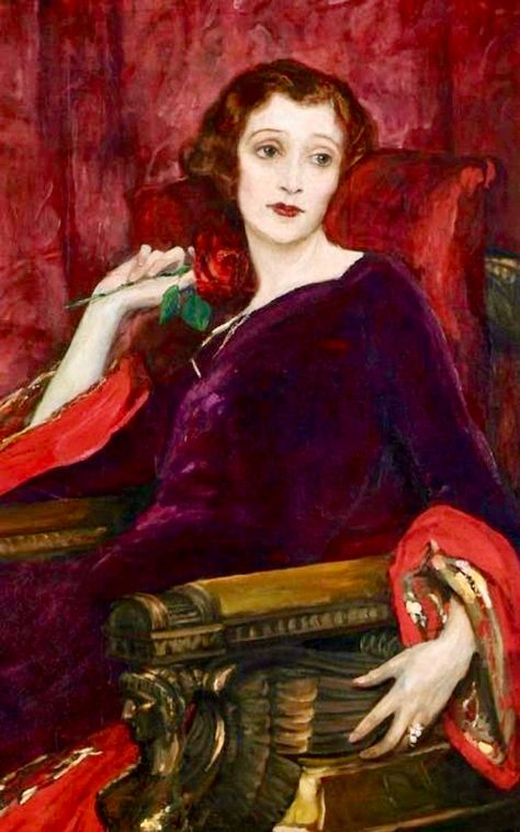 • sir john lavery • Paintings Women, John Lavery, Irish Painters, Rosé Portrait, George Sand, John William Waterhouse, Irish Art, Art Portraits, Paul Klee