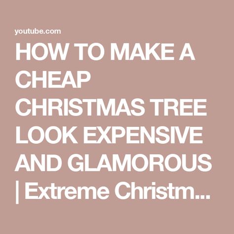 HOW TO MAKE A CHEAP CHRISTMAS TREE LOOK EXPENSIVE AND GLAMOROUS | Extreme Christmas Tree Makeover🎄! Christmas Tree Makeover, Cheap Christmas Tree, Color Christmas Tree, Cheap Christmas Trees, Cheap Christmas, Small Christmas Trees, Look Expensive, Colorful Christmas Tree, 2023 Christmas