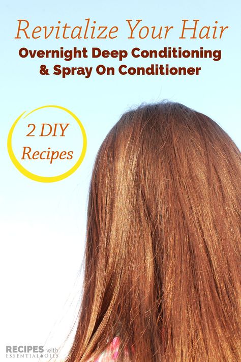 Healthy Hair Recipes: Overnight Deep Conditioning & Spray On Conditioner for Dry Hair Healthy Hair Recipes, Coconut Oil Hair Mask Diy, Conditioner For Dry Hair, Oil For Curly Hair, Coconut Oil Hair Growth, Hair Recipes, Hair Overnight, Coconut Oil For Hair, Oil Hair Mask