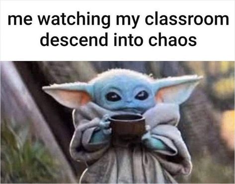 Teacher-Goals-Memes Yoda And Stitch, Baby Yoda Wallpaper, Teacher Memes Funny, Digital Conference, Teaching Memes, Teaching Humor, Yoda Wallpaper, Yoda Funny, Teacher Memes