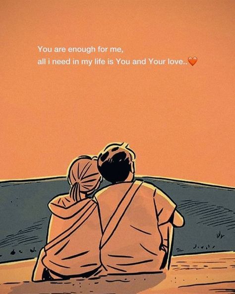 you are enough for me,... Cartoon Love Quotes, Sweet Quotes For Girlfriend, Anniversary Quotes For Him, Anniversary Quotes Funny, Cute Text Quotes, Love Captions, Sweet Romantic Quotes, Meaningful Love Quotes, Love Anniversary Quotes