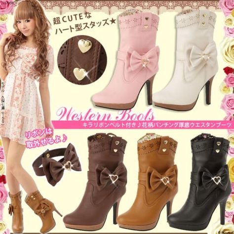 Agejo Gyaru Shoes, Gyaru Shoes, Gyaru Clothing, Gyaru Agejo, Japanese Shops, Agejo Gyaru, Hime Gyaru, Gyaru Fashion, Princess Shoes