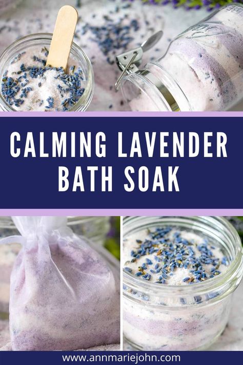 Bath Soaks Diy, Bath Soak Diy, Lavender Bath Soak, Lavender Ideas, Diy Bath Soak, Bath Soak Recipe, Bath Tea Bags, Diy Will, Lavender Products